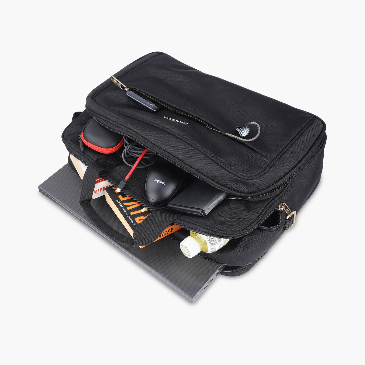 Black, Protecta Staunch Ally Travel & Offfice Laptop Bag-5