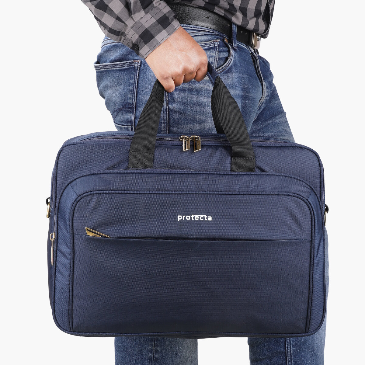 Navy, Protecta Staunch Ally Travel & Offfice Laptop Bag-7