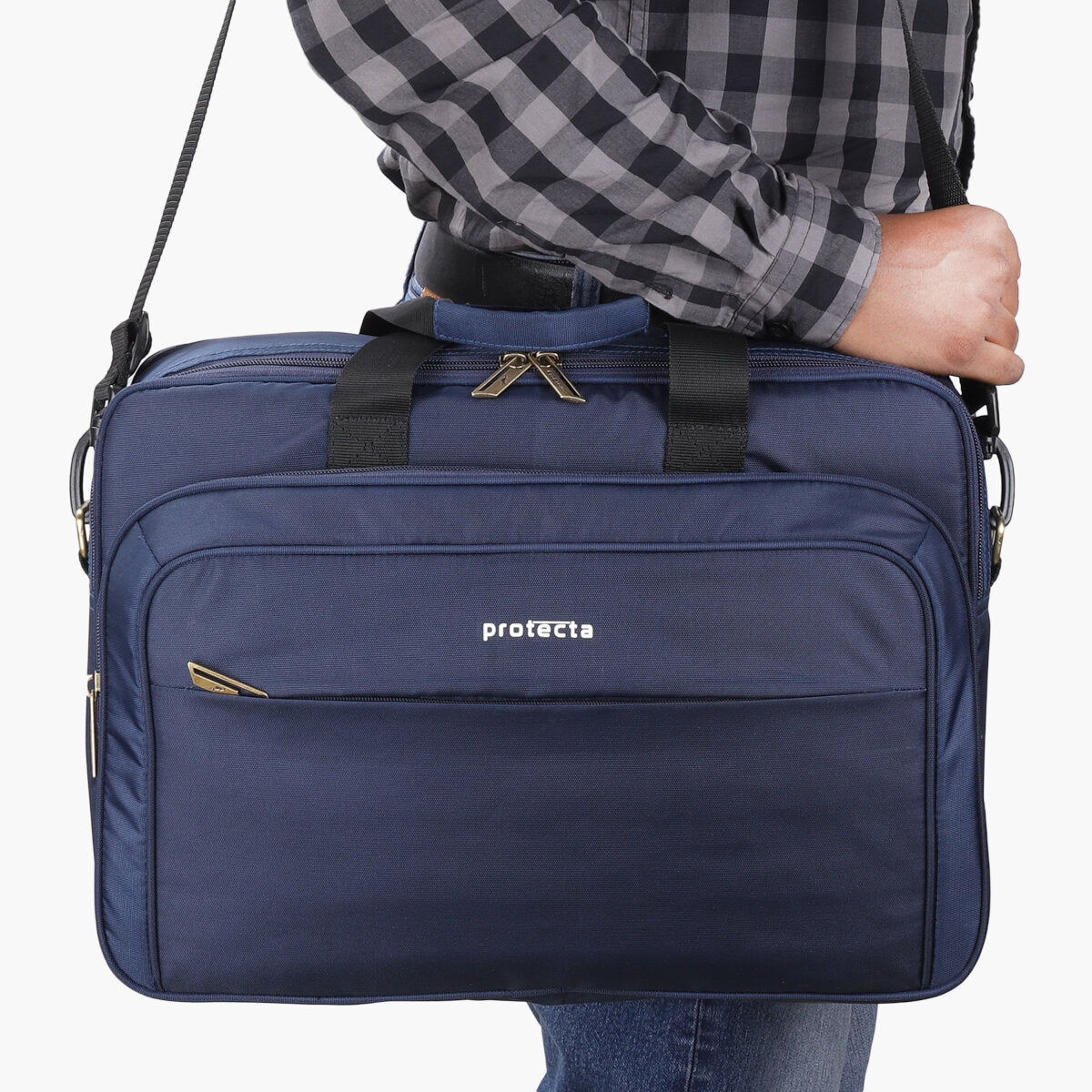 Navy, Protecta Staunch Ally Travel & Offfice Laptop Bag-8